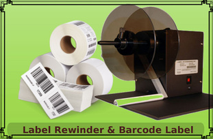 Label Rewinder & Barcode Label